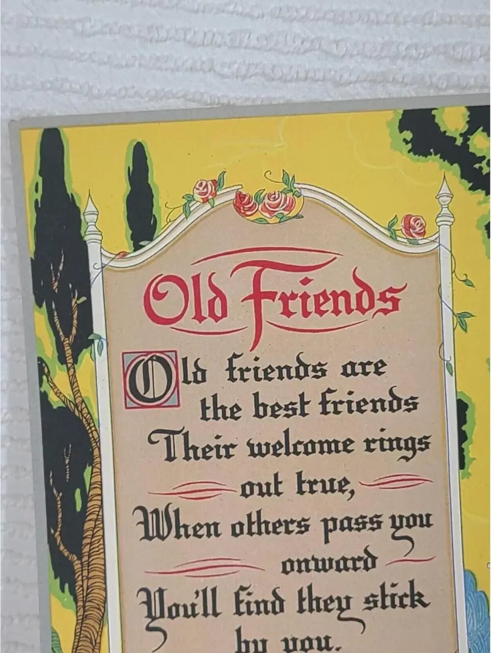 1940s Art Print Card Colorful Victorian Morris Bendien Frameable Paelian Astara